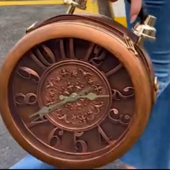 NEW Bronze Steampunk Working Clock Shoulder Bag Satchel Tote Wearable… N… - Picture 12 of 13